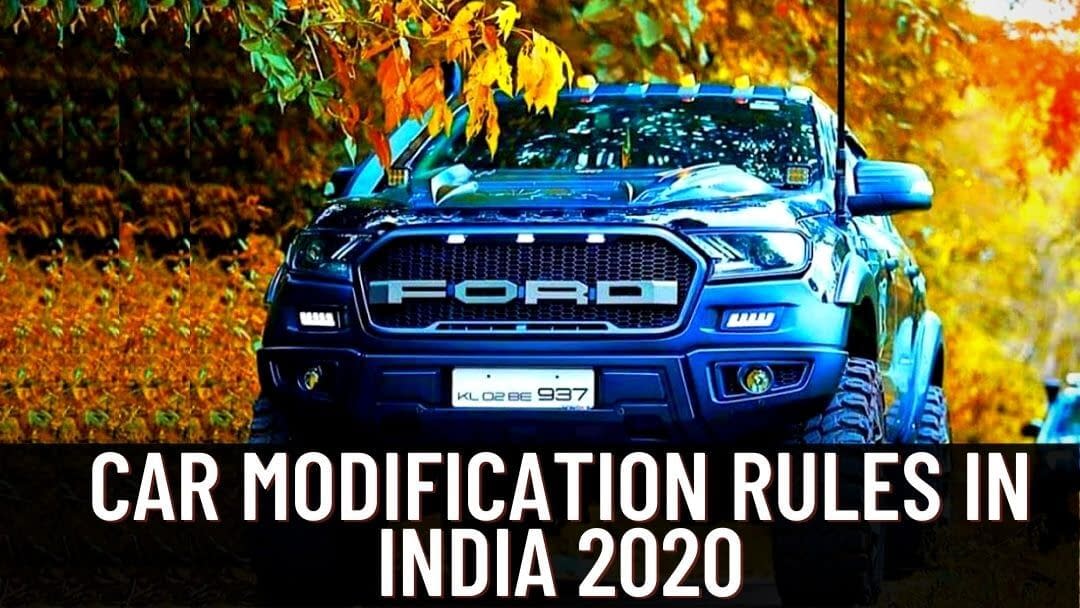 car modification rules in india